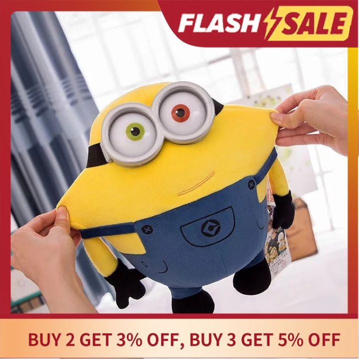 Original Minions Bob Toy Plush Doll Stuffed Toys For Girls Boys Kids  Cartoon Cute Birthday Gift Pillow ---22Cm | Lazada Ph