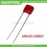 20PCS 100V101J  100V 100PF 100P 100V 101  100V101J P5 63V101J Pitch 5MM CBB Polypropylene film capacitor