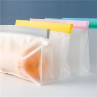 【DT】 hot  PEVA Food Storage Bag Leakproof Top Vertical Reusable Frozen Sandwich Self-sealing Silicone Bag Food Preservation