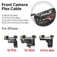 กล้องหน้า Flex Cable สําหรับ iPhone X XR Xs 11 12 13 Pro Max mini Top กล้อง Proximity Sensor แม่พิมพ์ไม่มี Face ID ส่วนเล็ก ๆ หันหน้าไปทาง