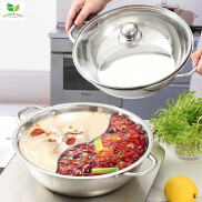 Nồi Lẩu Inox 2 Ngăn Cao Cấp 30 Cm Tiện Dụng