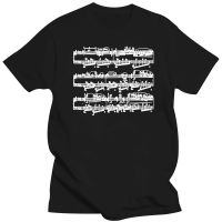 Mens Large T-shirt Printed Tshirt Crew Neck Nocturne Music Chopin Piano Notes Nocturne Mens Cartoon Fun Tshirt