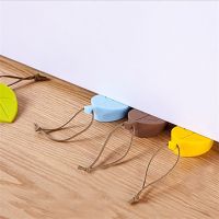 【LZ】✱◎  Door Stop Leaves Shape Silicone Rubber Stoppers Door Block Children Anti-Folder Hand Hotel Security Door Card Hanging Door Stop