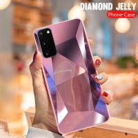 Diamond 3D Mirror Case For Samsung Galaxy A02S A12 A32 A42 A52 A72 A71 A51 S21 Ultra S20 FE S10 Plus Note 10 Lite Glitter Cover