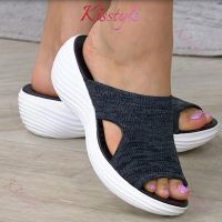 Kisstyle Womens Wedges Casual Mesh Open Toe Sandal Soft Beach Sandals for Women