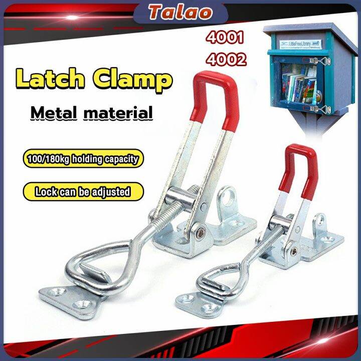 Talao Latch Clamp Adjustable Pull Latch Door Box Toggle Lock Clamp with Hole 100kg/180kg