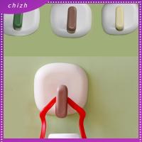 CHIZH 4Pcs อุปกรณ์ติดผนัง ตะขอในห้องน้ำ ไม่มีการเจาะ ทนทานสำหรับงานหนัก ตะขอติดผนัง ใช้งานได้จริง พลาสติกทำจากพลาสติก ไม้แขวนผนัง ที่แขวนในห้องน้ำ