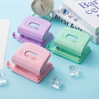 2-Hole Paper Punch Handheld Plastic Hole Puncher Capacity 6mm for A4 for Notebook Scrapbook Diary Binding Note Books Pads