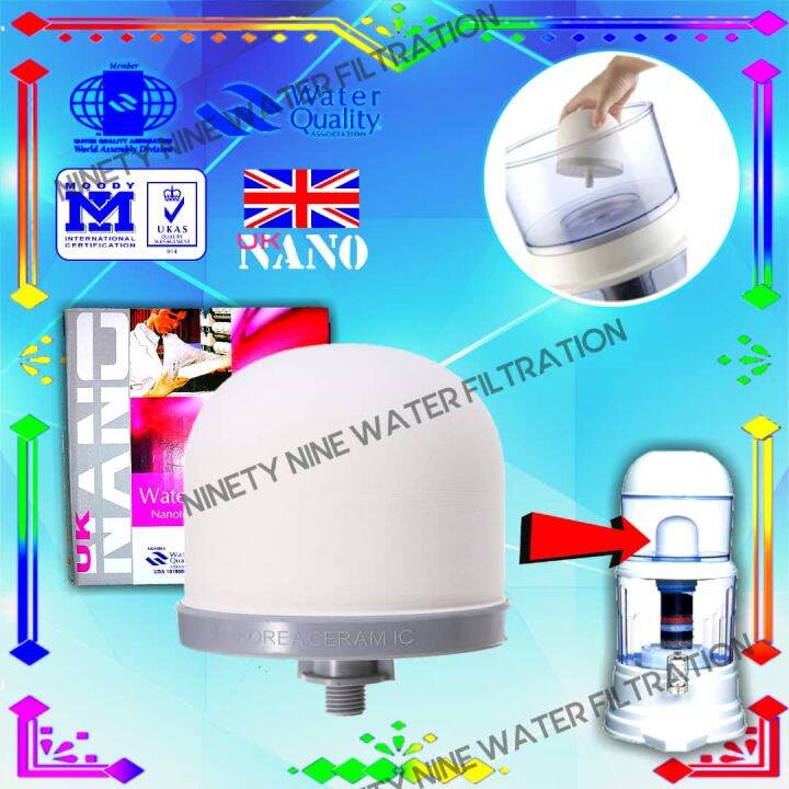 Dome Ceramic Replacement Filter For Mineral Pot Water Filter PMP15