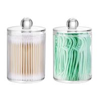 Multifunctional Round Cotton Swab Storage Makeup Jewelry Jar