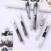 6pcs Pak Pulpen Gel 0.5mm Tinta Hitam Desain Anime Jujutsu Kaisen Kawaii Gojo Satoru Untuk Stationery Anak Sekolah Kantor