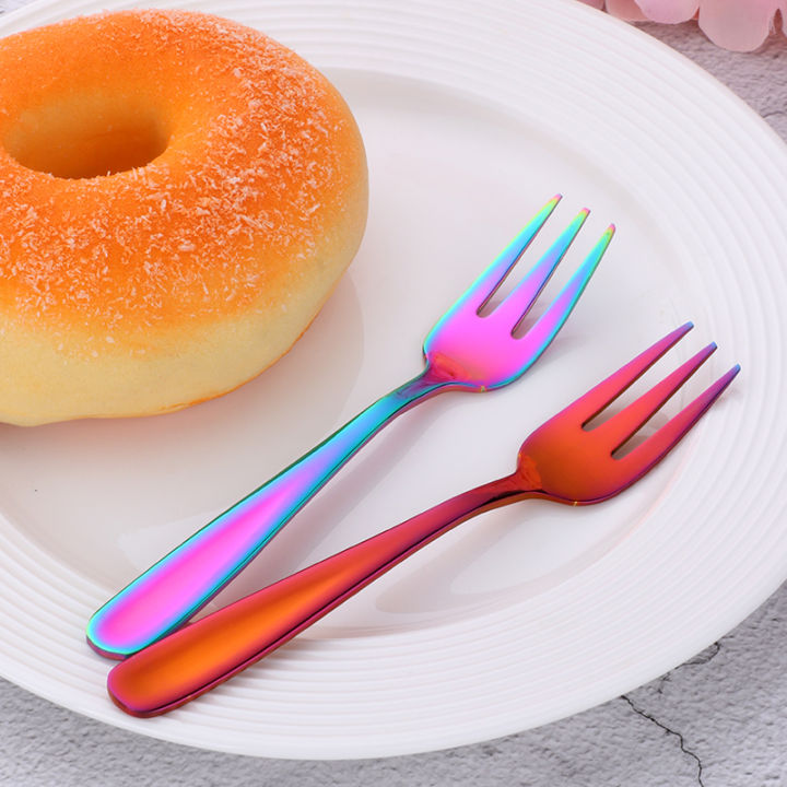 50pcs-stainless-steel-cake-fork-golden-small-fruit-forks-three-prong-mirror-mini-forks-kitchen-dessert-utensil-tableware-party