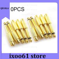 ixoo61 store 10PCS 6.35mm 1/4" Male Mono Plug to 6.5mm RCA Female Jack Audio AV Adapter Connector TS Sound Mixer Gold Plated