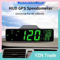 Universal Car Hud Gps Head Up Display เข็มทิศมัลติฟังก์ชั่น Speedometer Overspeed Alarm Odometer C3060【fast】