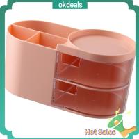 OKDEALS พลาสติกสำหรับตกแต่ง ที่จัดระเบียบโต๊ะอเนกประสงค์ สีชมพูอมชมพู กล่องทิชชู่ น่ารักน่ารักๆ ที่เก็บเครื่องสำอาง ออฟฟิศสำหรับทำงาน