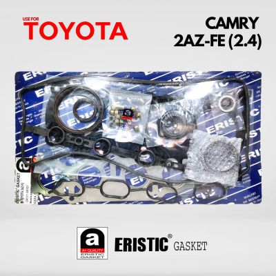 ปะเก็นชุดใหญ่ ปะเก็นชุดใหญ่ TOYOTA CAMRY 2AZ-FE (2.4) 04111-28101 EF00090 โตโยต้า แคมรี่ คัมรี่ 2400 ของไต้หวัน ERISTIC GASKET แท้  100% อะไหล่ ปะเก็น ราคาส่ง ราคาถูก