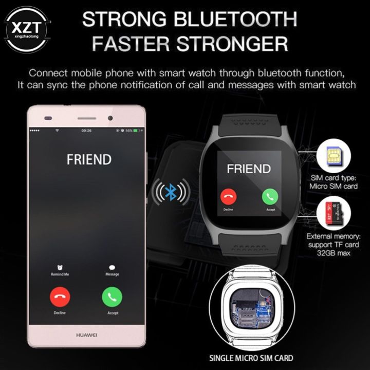 a-decent035-t8-bluetoothwatch-พร้อมสนับสนุน-simcard-pedometer-ผู้ชายผู้หญิง-callsmart-w-atch-forphoneq18-dz09