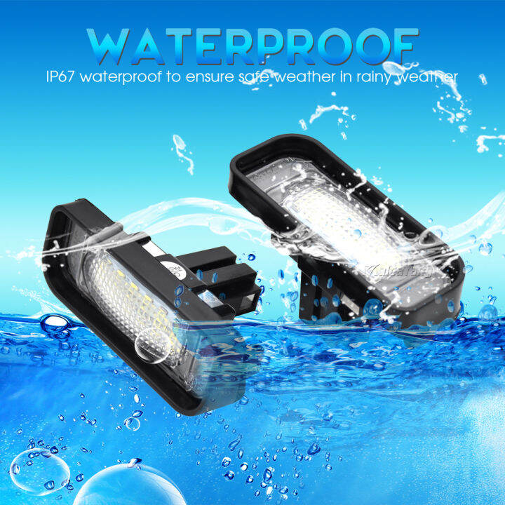 2x6500k-super-white-18smd-led-ไฟป้ายทะเบียนไม่มีข้อผิดพลาดสำหรับ-benz-w220-s-class-s320-s350-s500-s600-s65-1999-2005