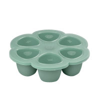 ถาดซิลิโคน BEABA Silicone multiportions 6 x 150 ml -  Frosty Green