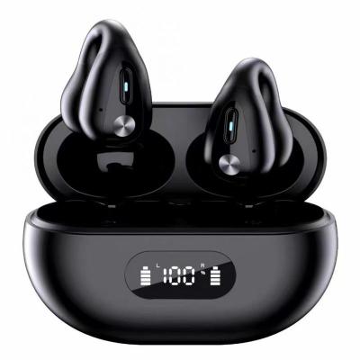 YYK-Q80 Non In Ear ชุดหูฟังบลูทูธลดเสียงรบกวน Ear Hook Motion จอแสดงผลดิจิตอล Extra Long Endurance Ear Clip Headset