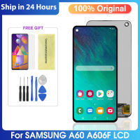 6.3 "ต้นฉบับสำหรับ S Amsung G Alaxy A60จอแสดงผล LCD สำหรับ SamsungA60 SM-A606F Ds A606Y A6060จอแอลซีดีเปลี่ยนหน้าจอสัมผัส,ที่มีกรอบ