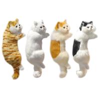Simulation Cat Furry Hanging Ornaments Realistic Dog Doll Animal Figurines Plush desktop Toy Kitten Model Home Hanging Decor