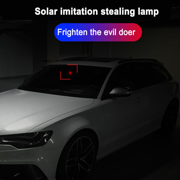 ไฟกระพริบเตือนแบบจำลองไฟสัญญาณ-led-สำหรับรถยนต์ใช้พลังงานแสงอาทิตย์-usb