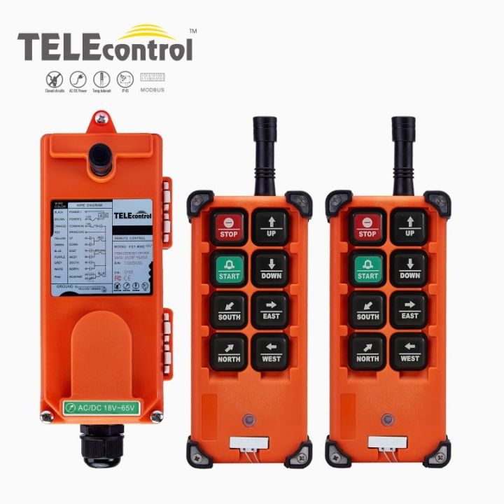 free-shipping-telecrane-f21-e1b-industrial-crane-wireless-radio-rf-remote-control-2-transmitter-1-receiver-for-truck-hoist-crane