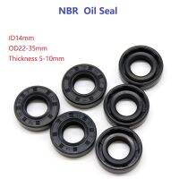 5ชิ้น NBR กรอบซีลน้ำมัน ID 14mm OD 22-35mm รความหนา 5-10mm ไนไตรล์ Butadiene ยางปะเก็นแหวนปิดผนึก TC