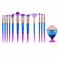 13Pcs Unicorn Diamond Makeup Brush Set Foundation Powder Cosmetics Rainbow Eyeshadow Face Kabuki Make Up Brush Tools Kit