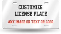 Custom License Plate Personalized Aluminum Frames Cover Decorative Front Car Tag with Pictures Text Logo Image Metal Vehicle