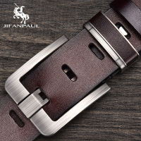 New Leather Cowhide Mens Belt Fashion Metal Alloy Pin Buckle Luxury nd Jeans Business Casual Waist Male Strap nd