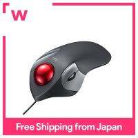 Sanwa สาย Trackball (เงียบ,5ปุ่ม,ประเภทการดำเนินงานดัชนี/นิ้วกลาง) MA-TB181BK สีดำ