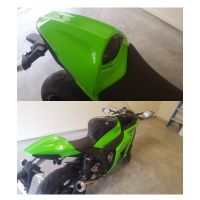 ฝาครอบที่นั่งด้านหลังสำหรับ2011 2012 2013 2014 2015 Kawasaki ZX10R นินจา10R ZX ฝาครอบที่นั่งเสริม ZX-10R สีดำสีเขียวคาร์บอนสีขาว