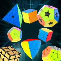 YJ Moyu Meilong เมจิก Cube Stickerless พีระมิดเอียง Megaminx SQ1เรียบความเร็ว Cube ของเล่นการศึกษา
