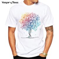 Vagarytees New Arrival 2022 Men Fashion Music Tree Printed T-Shirt Short Sleeve Tee Hipster Cool Design Tops