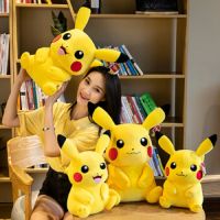 ตุ๊กตาปิกาจูโปเกมอนดั้งเดิม30-80ซม. หมอน Pikachu อะนิเมะการ์ตูนฟิกเกอร์คุณภาพสูงตุ๊กตาสัตว์เลี้ยงน่ารักสำหรับเด็กผู้ชายเด็กผู้หญิงของขวัญคริสต์มาส