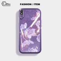 Callfire เคสโทรศัพท์กระดาษสีชมพูลายแคลไฟร์ระยิบระยับสำหรับ Xiaomi Redmi 9A Sport 9AT ลายพิมพ์ TPU ลายดอกไม้เคสนิ่มป้องกันการชนกัน