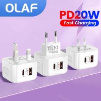 T017 PD20W ที่ชาร์จ USB ผนัง3.0 QC สำหรับ iPhone 14 13 2ปลั้กพอร์ตอะแดปเตอร์