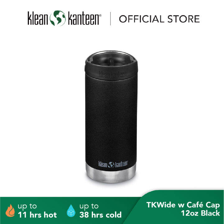 Klean Kanteen TKWide Insulated Stainless Steel Tumbler with Café Cap