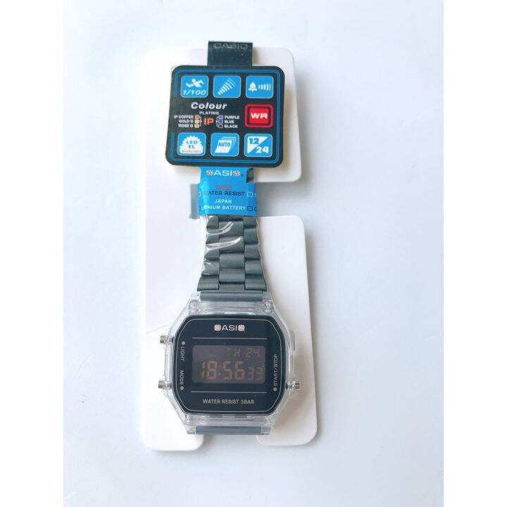 casio-b168-นาฬิกาข้อมือสําหรับผู้ชายผู้หญิงสีโปร่งใส-b640