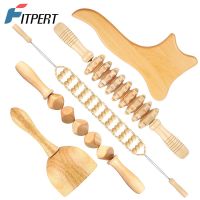 Wood Therapy Massage Tools  Wooden Gua Sha Anti Cellulite Massage Roller Tool  Handheld Cellulite Blasters Cube Massager Exterior Mirrors