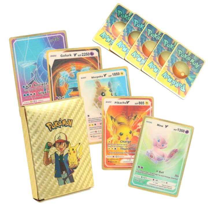 English Pokemon Card Gold Original Mew  Pokemon Card Rainbow Charizard -  English - Aliexpress