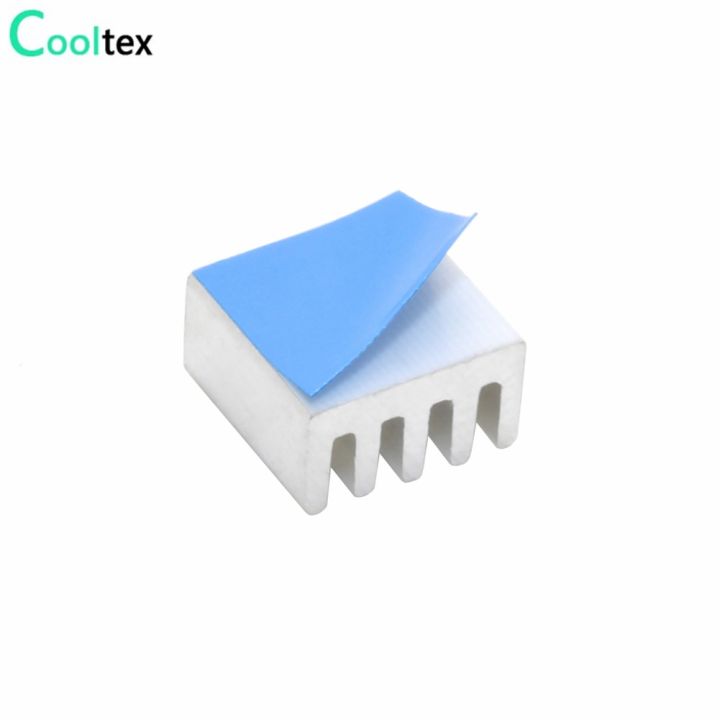 30pcs-8-8x8-8x5mm-aluminum-heatsink-radiator-cooling-cooler-heat-sink-for-electronic-chip-ic-with-thermal-conductive-tape-adhesives-tape