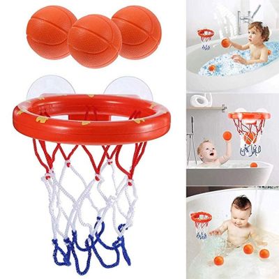 【cw】 New Baby Toddler Boy Bathtub Shooting Basketball Hoop with 3 Balls Kids Outdoor Set Whale