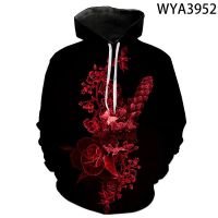 3D Printed Hoodies Flower Men Women Children Fashion Pullover Long Sleeve Boy Girl Kids Sweatshirts Streetwear Hooded Jacket