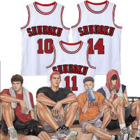 อะนิเมะ S Lam Dunk คอสเพลย์ Kaede Rukawa Sakuragi hanamichi คอสเพลย์ย์ S Lam Dunk คอสเพลย์เสื้อกั๊กโรงเรียนบาสเกตบอลย์ uniforml