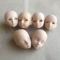 (Popular toys) 2ชิ้น/ล็อตนุ่ม DIY ปฏิบัติแต่งหน้าผิวสีขาวหัวตุ๊กตาสำหรับ1/6 BJD เป็น29เซนติเมตรตุ๊กตา39; S ฝึกหัวโดยไม่ต้องผม