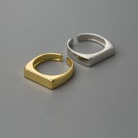 [COD] Korean version of the index finger ring female ins tide minimalist square personality opening adjustable live