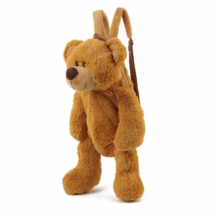 40cm-children-cute-plush-toy-lovely-cartoon-brown-bear-backpack-kawaii-school-bag-girls-boys-kindergarten-birthday-festival-gift